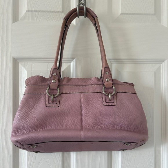 COACH Lilac Penelope Pebbled Leather Handbag - Picture 5 of 7
